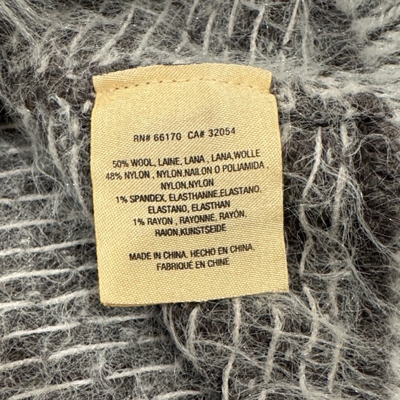 Anthropologie Sleeping on Snow Faroe Fuzzy Off-Shoulder Sweater |Wool Blend| SP - Picture 6 of 6